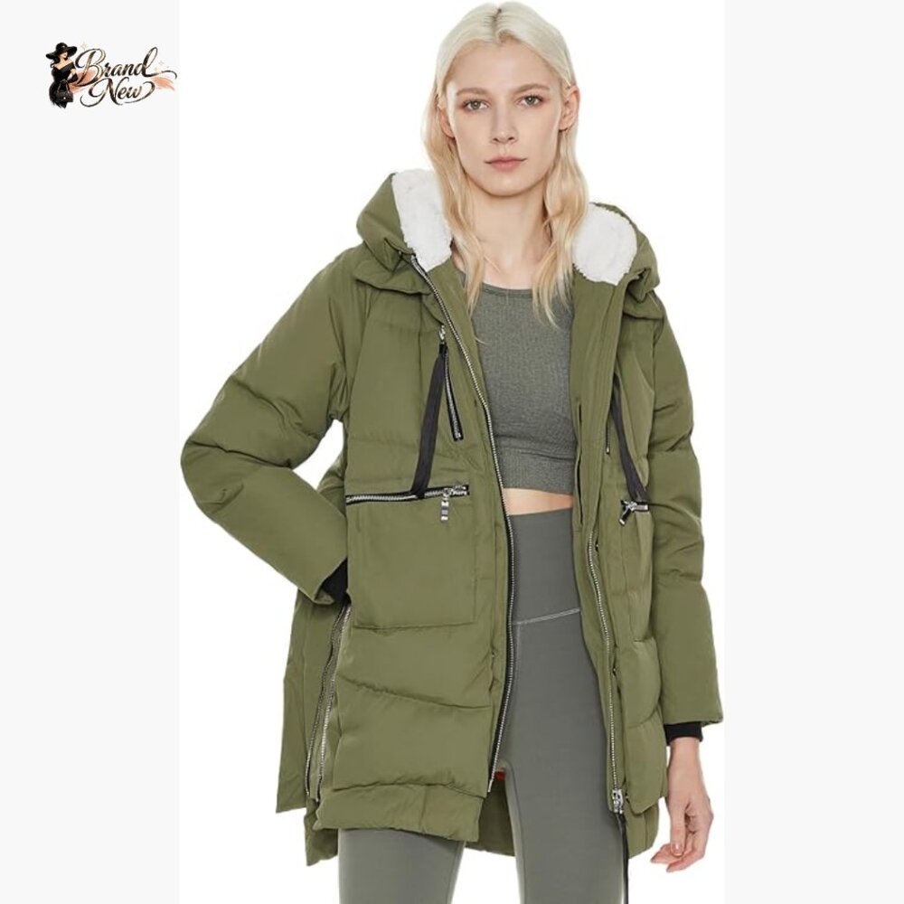 Thickened Down Jacket, Polyester, Windproof, Flee… - image 1